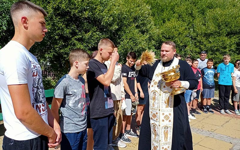 Благословение спортсменов в Подольске