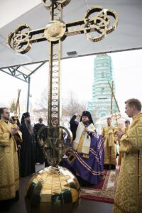 Архиерейское богослужение в Давидовой пустыни