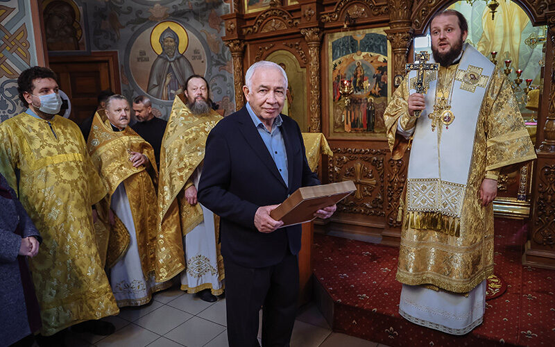 Архиерейское богослужение в храме Рождества Христова города Домодедово