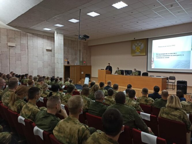 Встреча со священником в воинской части Серпухова