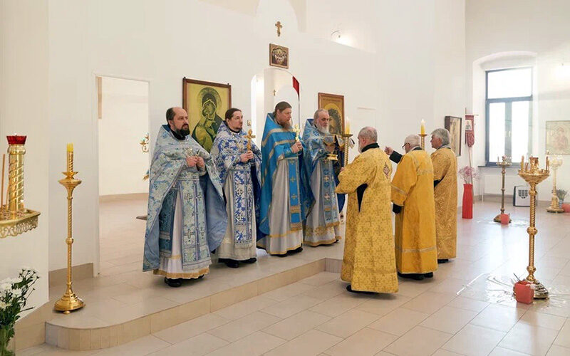 Престольный праздник в Знаменском храме села Старая Кашира