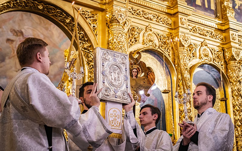 Всенощное бдение в Троицком кафедральном соборе Подольска