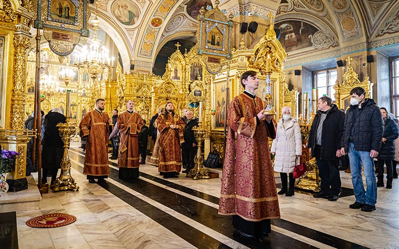 Архиерейское богослужение в Троицком кафедральном соборе Подольска