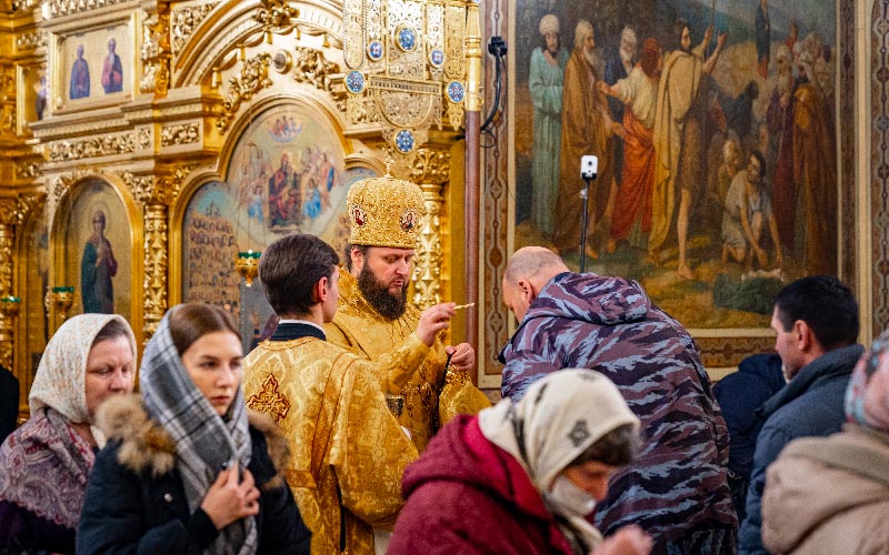 Всенощное бдение в Троицком кафедральном соборе Подольска