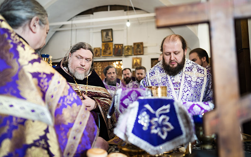 Архиерейское богослужение в храме Воскресения Словущего деревни Сертякино