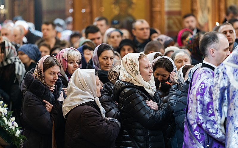 Архиерейское богослужение в Преображенском соборе города Люберцы