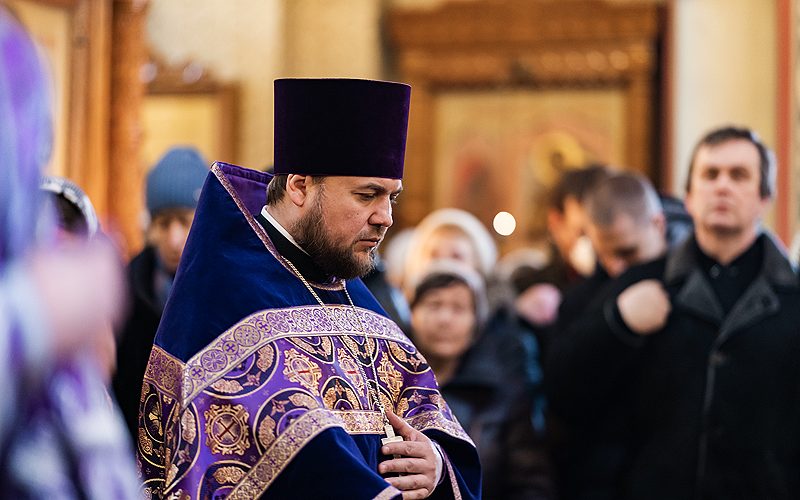 Архиерейское богослужение в Преображенском соборе города Люберцы