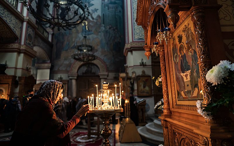 Пассия в Преображенском соборе города Люберцы