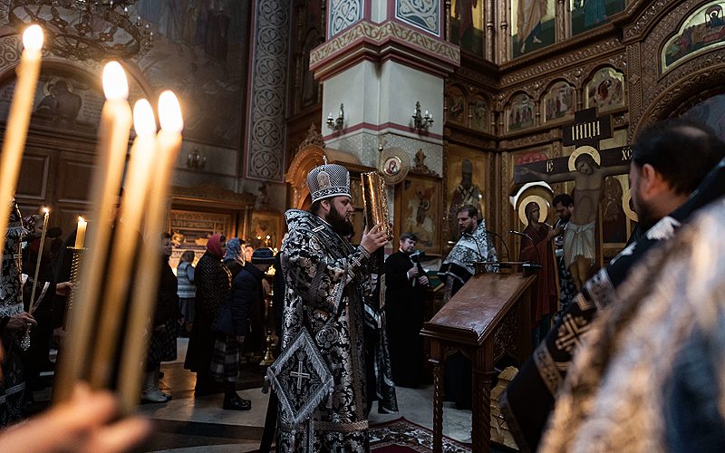 Пассия в Преображенском соборе города Люберцы