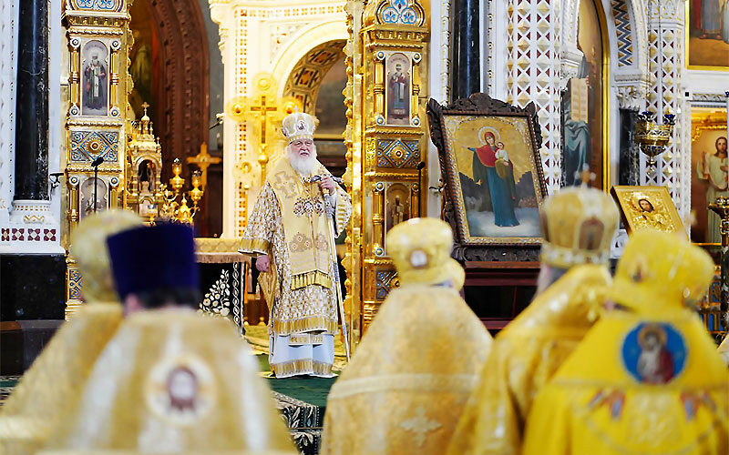 Патриаршая проповедь в Неделю Торжества Православия после Литургии в Храме Христа Спасителя