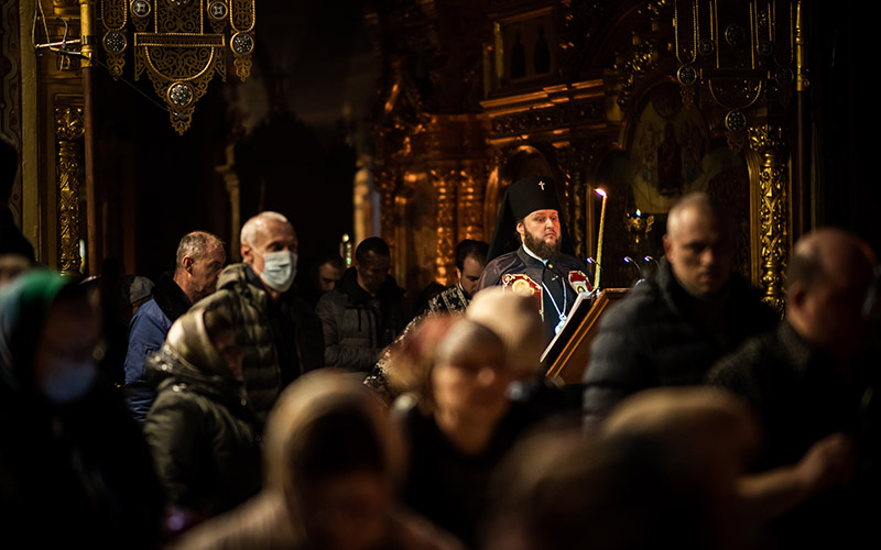 Повечерие с чтением Великого покаянного канона  в Троицком соборе Подольска