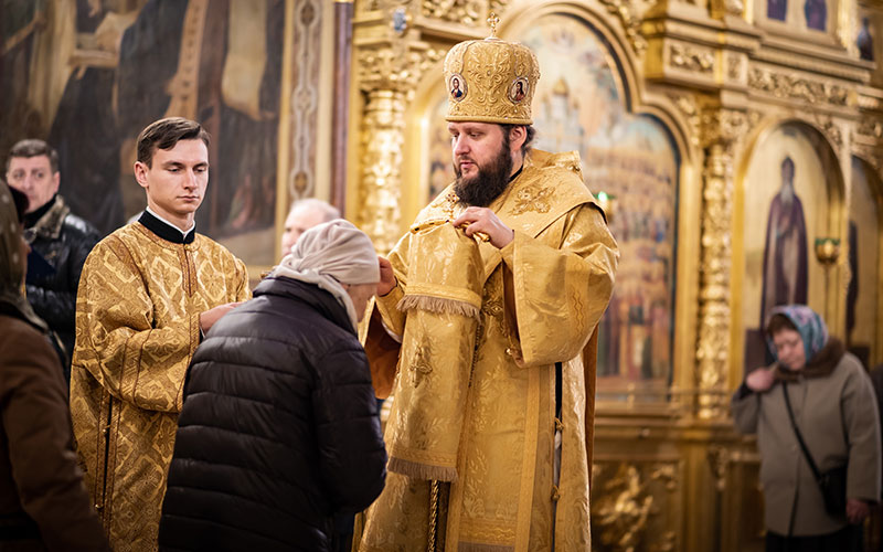 Всенощное бдение в Троицком кафедральном соборе Подольска