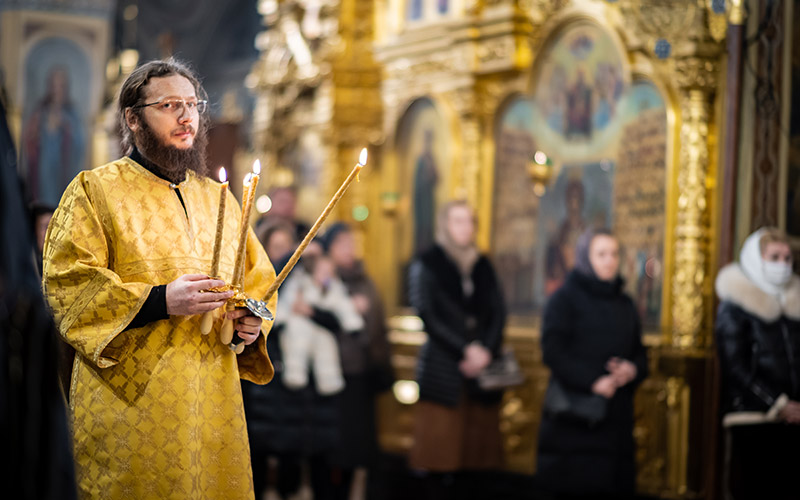 Всенощное бдение в Троицком кафедральном соборе Подольска