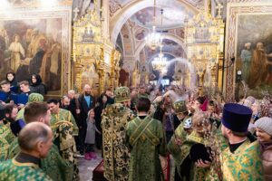 Архиерейское богослужение в Троицком соборе Подольска