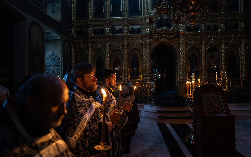 Утреня с чтением Великого покаянного канона преподобного Андрея Критского