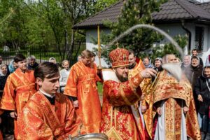 Архиерейское богослужение в посёлке санатория «Подмосковье»