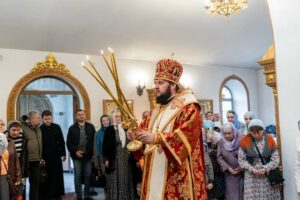 Архиерейское богослужение в посёлке санатория «Подмосковье»