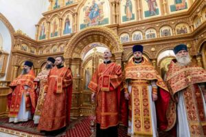 Архиерейское богослужение в посёлке санатория «Подмосковье»