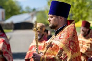 Архиерейское богослужение в Вознесенской Давидовой пустыни