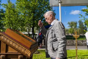 Архиерейское богослужение в Вознесенской Давидовой пустыни