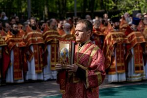 В праздник Собора новомучеников, в Бутове пострадавших, Патриарший наместник Московской митрополии возглавил Литургию на Бутовском полигоне