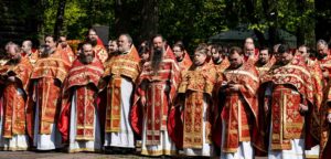 В праздник Собора новомучеников, в Бутове пострадавших, Патриарший наместник Московской митрополии возглавил Литургию на Бутовском полигоне