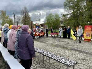 Торжественный митинг в честь Дня Победы в деревне Городище