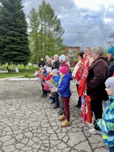 Торжественный митинг в честь Дня Победы в деревне Городище