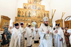 Архиерейское богослужение в храме священномученика Николая в Подольске