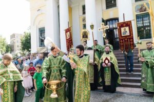 Престольный праздник в Троицком кафедральном соборе Подольска