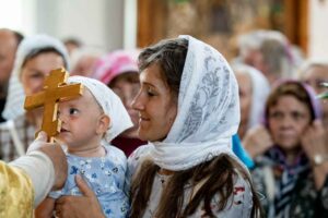 Архиерейское богослужение в день памяти преподобного Владимира Белопесоцкого в Свято-Троицком Белопесоцком женском монастыре