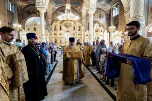 Архиерейское богослужение в храме Всех святых в Серпухове