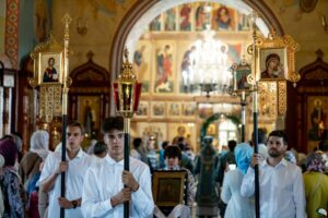 Архиерейское богослужение в Никольском храме села Бутурлино