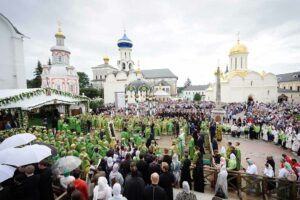 Торжества по случаю 600-летия обретения мощей преподобного Сергия Радонежского