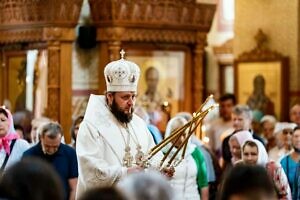 Архиерейское богослужение в Преображенском соборе города Люберцы