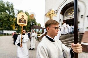 Архиерейское богослужение в Преображенском соборе города Люберцы