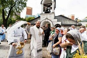 Архиерейское богослужение в Преображенском соборе города Люберцы