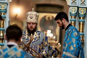 Архиерейское богослужение в Смоленском храме в Домодедово