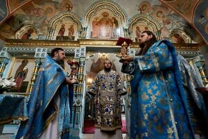 Архиерейское богослужение в Смоленском храме в Домодедово