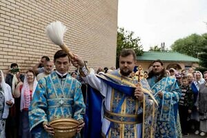 Архиерейское богослужение в Смоленском храме в Домодедово