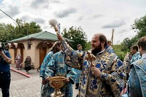 Архиерейское богослужение в Смоленском храме в Домодедово