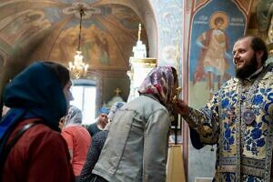 Архиерейское богослужение в Смоленском храме в Домодедово