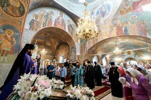 Архиерейское богослужение в Смоленском храме в Домодедово