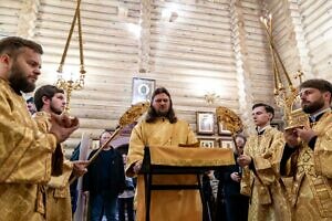 Архиерейское богослужение в Георгиевском храме Подольска