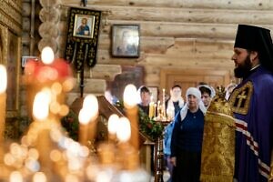 Архиерейское богослужение в Георгиевском храме Подольска