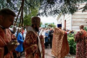 Архиерейское богослужение в храме Воскресения Словущего села Колычёво 26 09 2022