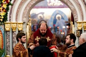 Архиерейское богослужение в Никитском храме села Никитское