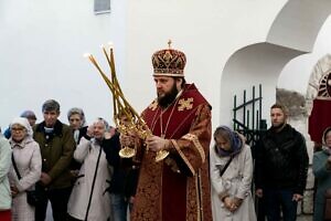 Архиерейское богослужение в Никитском храме села Никитское