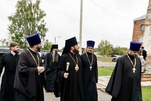 Архиерейское богослужение в Преображенском храме села Новый Быт