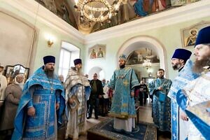 Архиерейское богослужение во Владимирском храме села Дубна